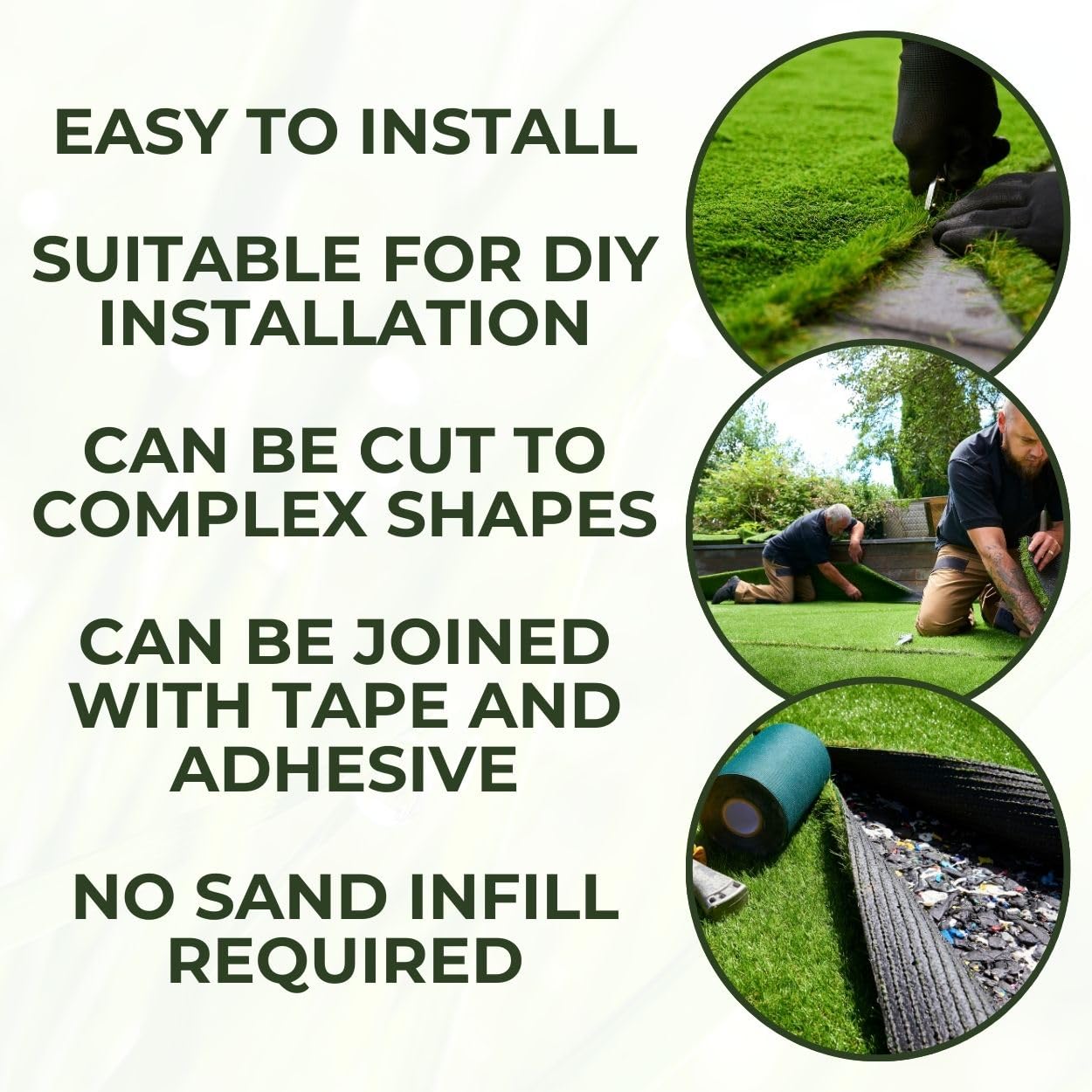 35mm Artificial Grass Natural and Realistic Looking Fake Lawn Astro Turf 1m, 1.5m, 2m, 3m & 4m Widths | 2m x 10m