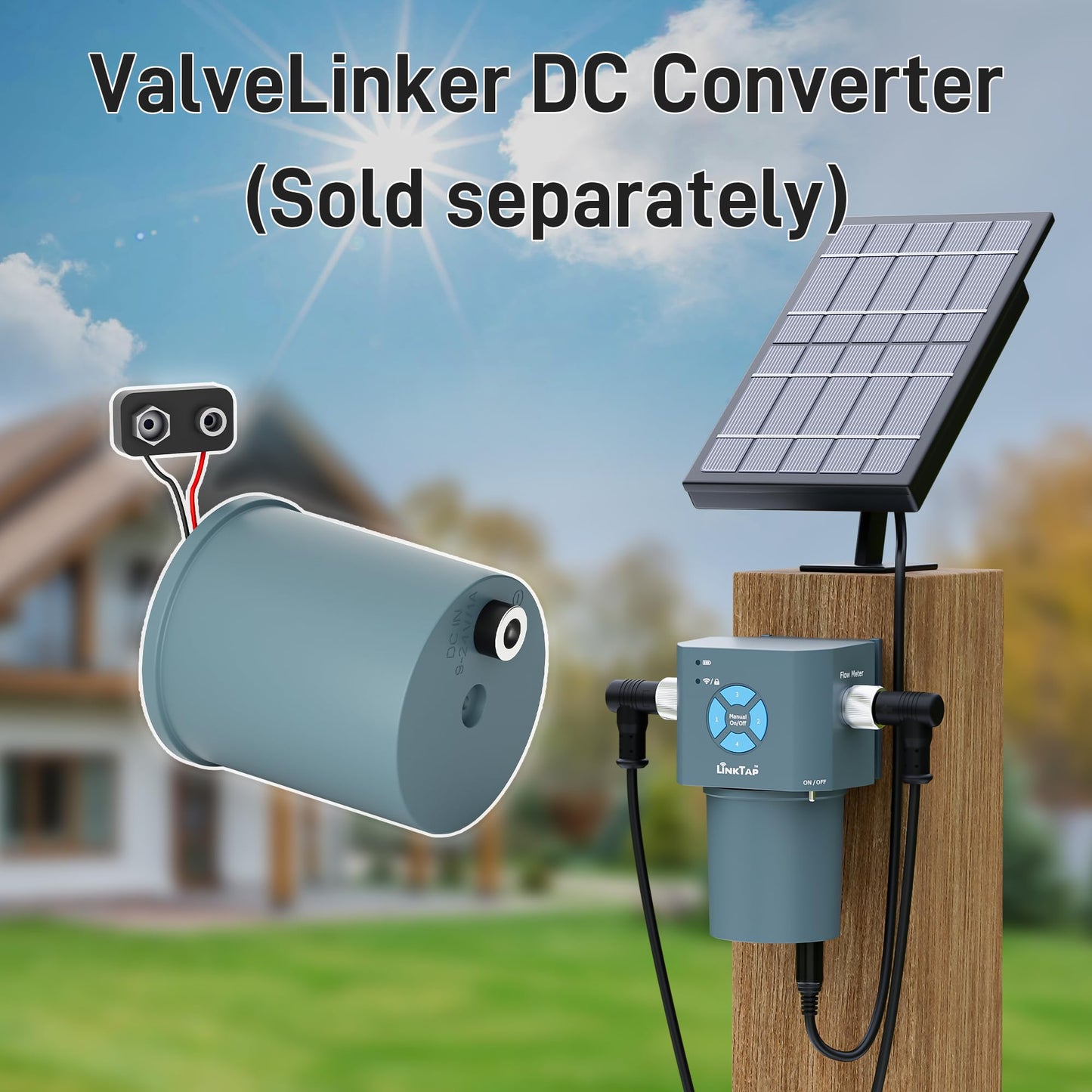 LinkTap Q1 4-Zone Smart Hose Timer & Gateway, Equals 4 G2S or 2 D1 Water Timers, 4 Built-in Flow Meters, Multiple Power Options, Easy Install & Use, Scalable Mesh Network via Extender, 2-Year Warranty