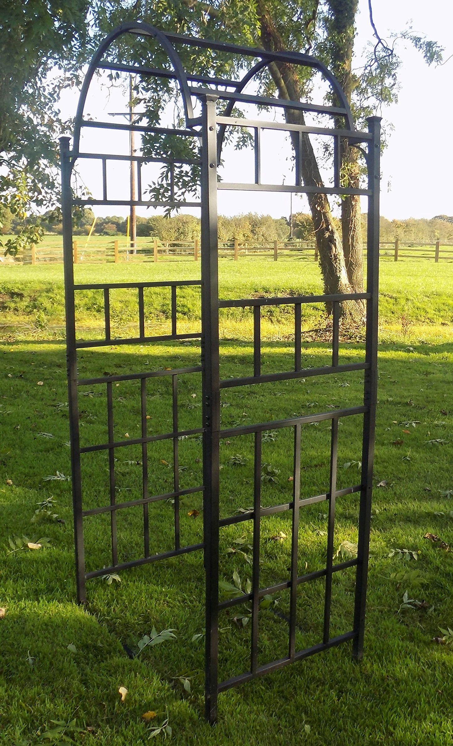 Heavy Duty Metal Garden Arch - Garden Archway for Paths - Outdoor Extra Wide Steel Decorative Arched Arbour Trellis Support - Rose Arches