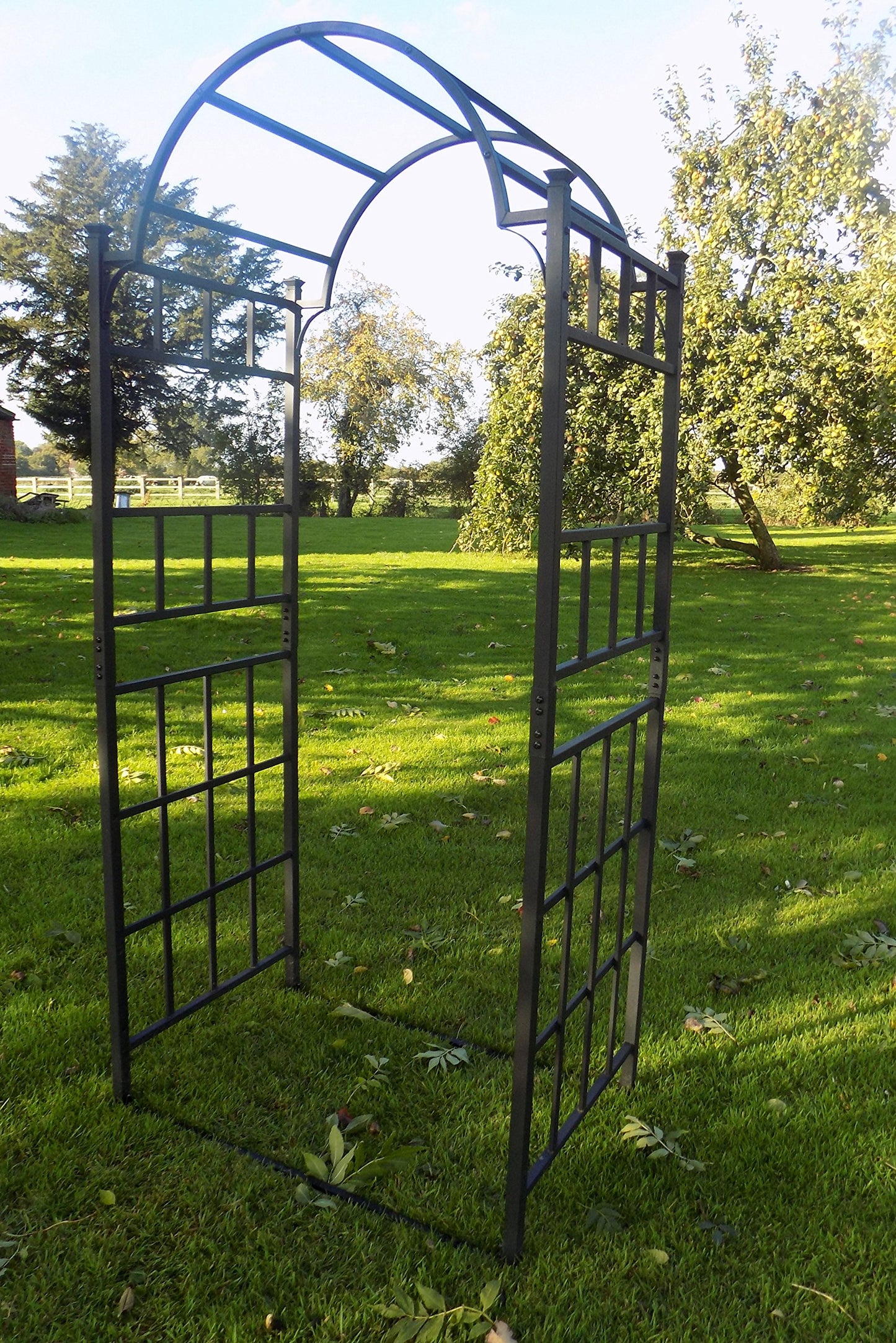 Heavy Duty Metal Garden Arch - Garden Archway for Paths - Outdoor Extra Wide Steel Decorative Arched Arbour Trellis Support - Rose Arches