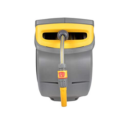 HOZELOCK - Auto Reel 30m wall-mounted hose reel : Easy to Install, Lock, Auto-rewind, Ready-to-use Reel With Nozzle, Fittings, Hozelock Hose and Accessories Included - 5 Year Guarantee* [2403 0000]