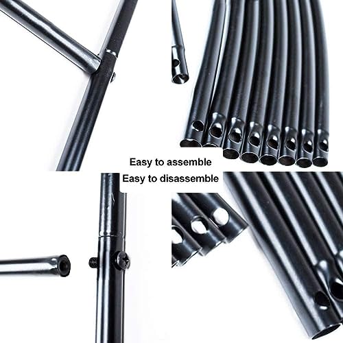 XFQZJG Garden Arch,Large Metal Garden Arch For Climbing Plants, Strong And Durable Rose Arch, Weather-resistant Iron Pipe Gazebo Pergola Trellis
