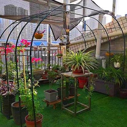 XFQZJG Garden Arch,Large Metal Garden Arch For Climbing Plants, Strong And Durable Rose Arch, Weather-resistant Iron Pipe Gazebo Pergola Trellis