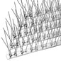 OFFO Bird Spikes with Stainless Steel Base,Cover 40.6m Pigeon Spikes for Roofs and Windows,Bird Deterrent Spikes Set for Deterring Crows,Seagulls and Small Birds