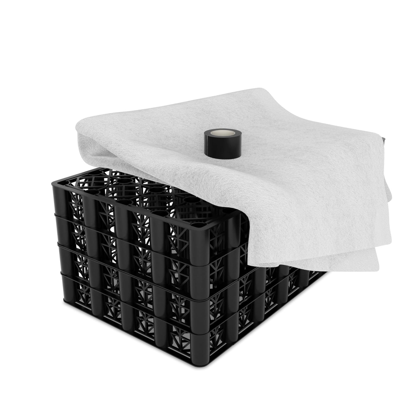 Polystorm Soakaway Kit PSM1A Crate + Spudulica Geotextile Membrane + EcoGrid Joining Tape (760L)