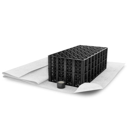 Polystorm Soakaway Kit PSM1A Crate + Spudulica Geotextile Membrane + EcoGrid Joining Tape (760L)