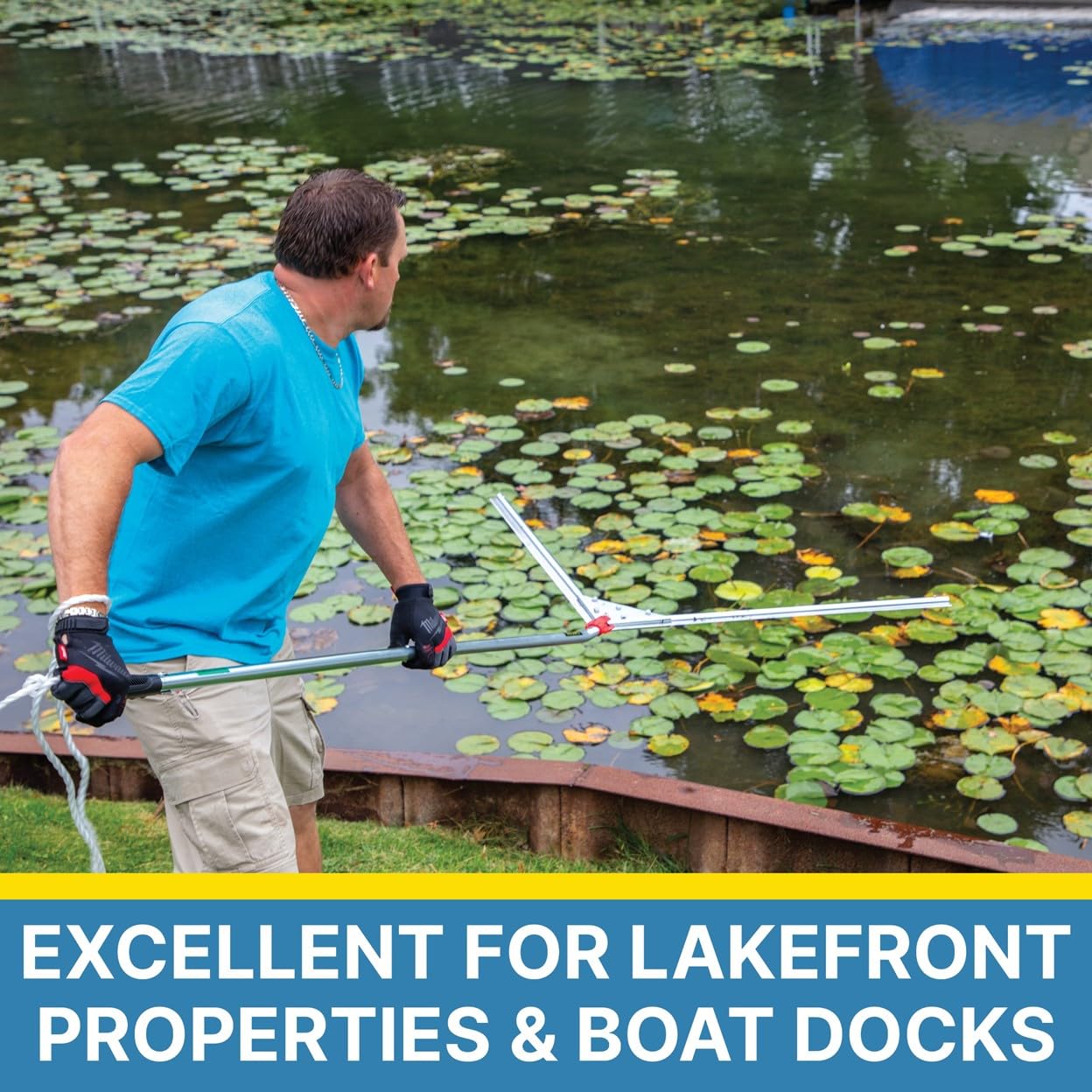 Weed Razer Express Aquatic Weed Cutter for Lakes, Ponds & Beaches