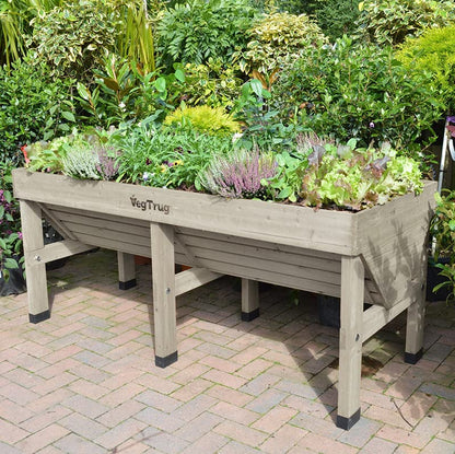 VegTrug VTGWMD 0397 Wash Raised Bed Planter, Grey, 1.8 m
