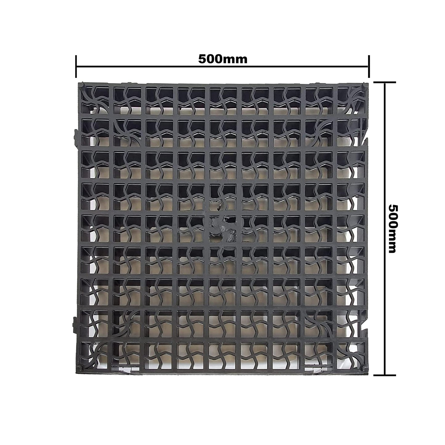 Grass Grid Black Plastic Paving Driveway Grid Turf Grass Lawn Path Gravel Protector Drainage Mat Shed/Car Park Mats (72)