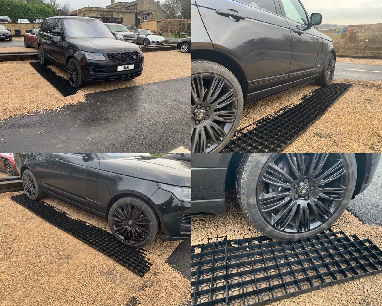 DRIVEWAY GRIDS X320 = 80 SQUARE METRES + HD MEMBRANE GROUND SHEET GRAVEL GRIDS GRAVEL GRIDS GRASS GRID PLASTIC STABILITY GRIDS ECO PAVING BASES & PARKING DRIVE WAY GRID POROUS GRASS OR GRAVEL GRIDS