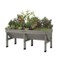 VegTrug VTGWMD 0397 Wash Raised Bed Planter, Grey, 1.8 m