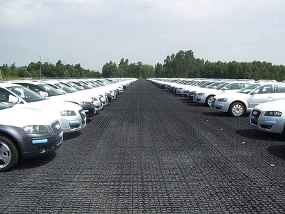 Grass Grid Black Plastic Paving Driveway Grid Turf Grass Lawn Path Gravel Protector Drainage Mat Shed/Car Park Mats (72)