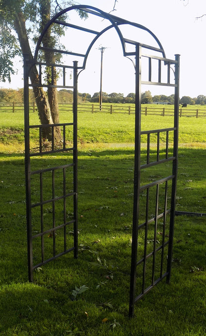 Heavy Duty Metal Garden Arch - Garden Archway for Paths - Outdoor Extra Wide Steel Decorative Arched Arbour Trellis Support - Rose Arches