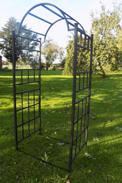 Heavy Duty Metal Garden Arch - Garden Archway for Paths - Outdoor Extra Wide Steel Decorative Arched Arbour Trellis Support - Rose Arches