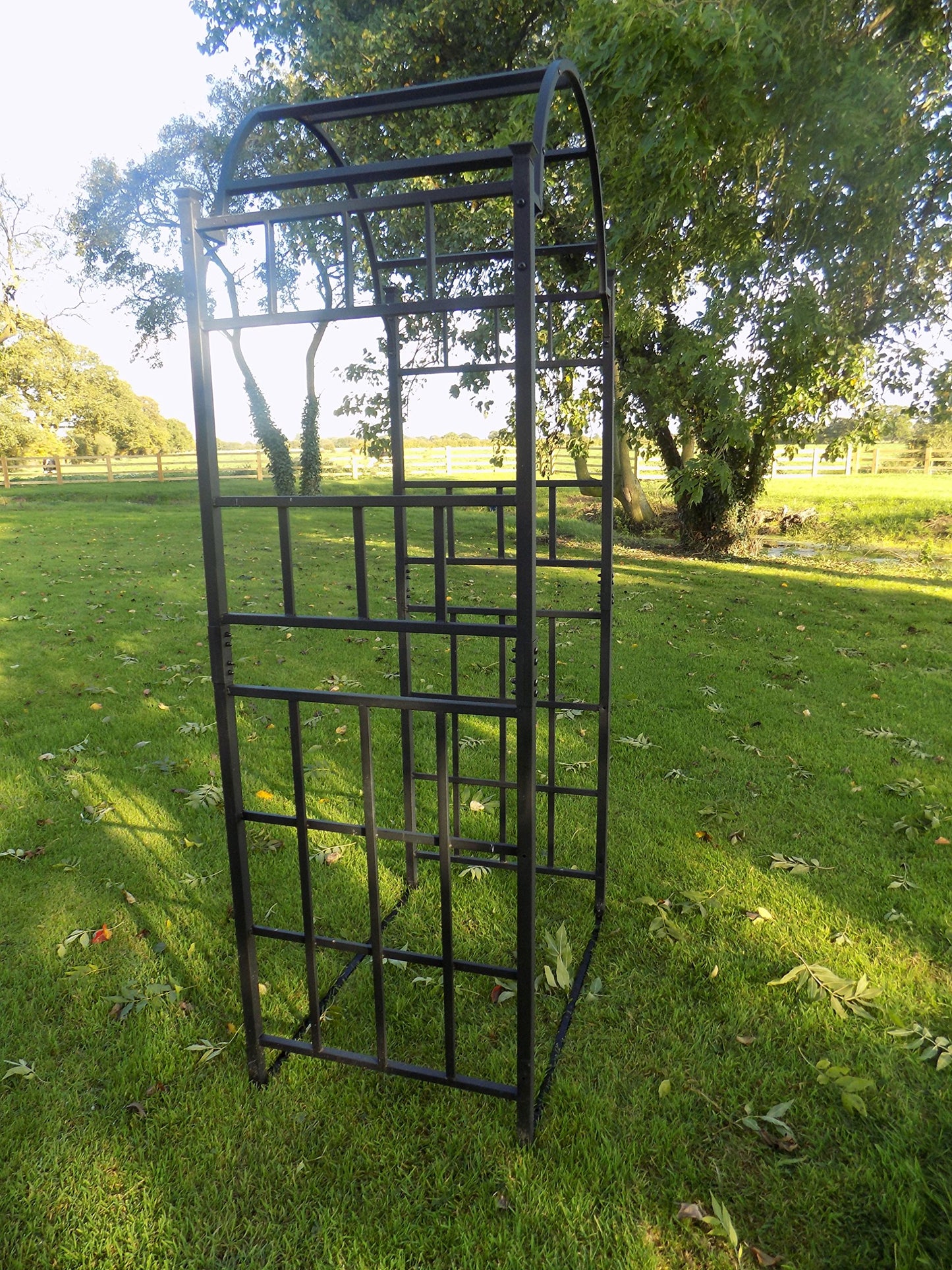 Heavy Duty Metal Garden Arch - Garden Archway for Paths - Outdoor Extra Wide Steel Decorative Arched Arbour Trellis Support - Rose Arches