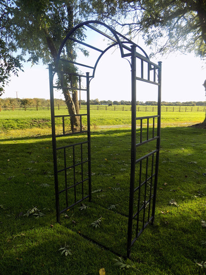 Heavy Duty Metal Garden Arch - Garden Archway for Paths - Outdoor Extra Wide Steel Decorative Arched Arbour Trellis Support - Rose Arches