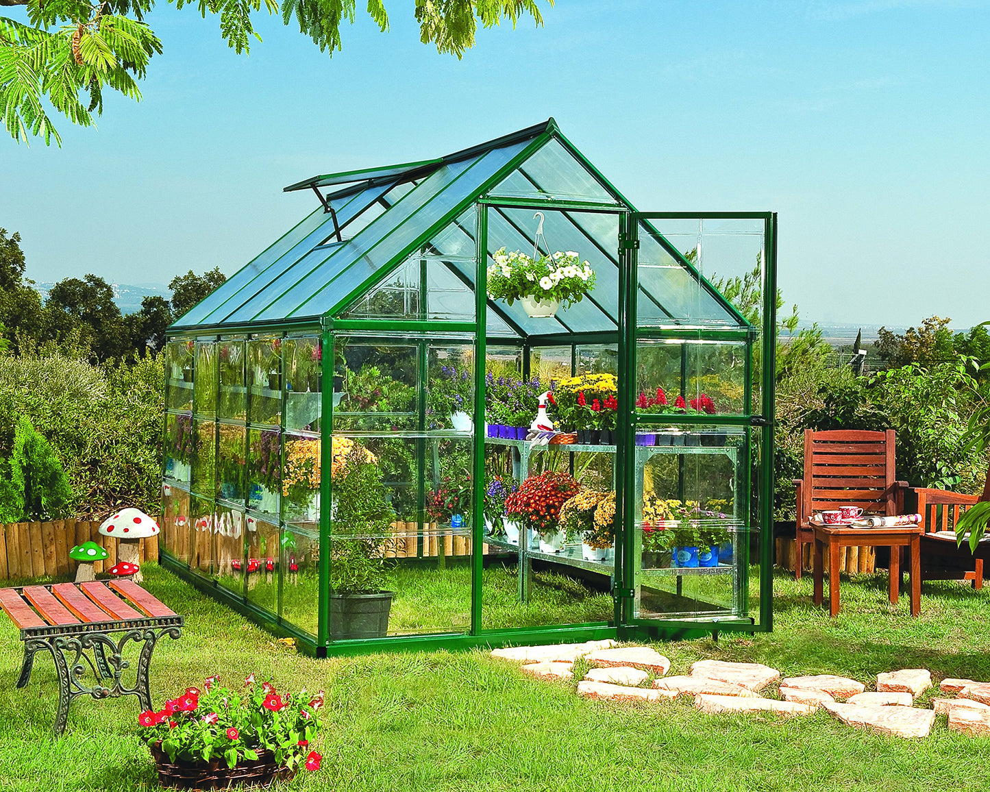 Palram Canopia Hybrid Greenhouse 6x10 Green
