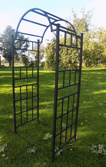 Heavy Duty Metal Garden Arch - Garden Archway for Paths - Outdoor Extra Wide Steel Decorative Arched Arbour Trellis Support - Rose Arches
